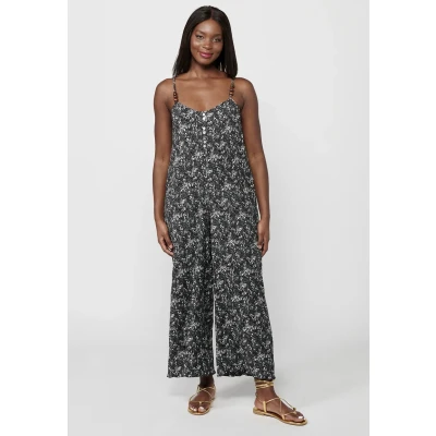 Afbeelding van KOROSHI Jumpsuit zwart / wit