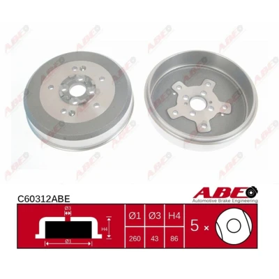 Afbeelding van ABE Remtrommel C60312ABE