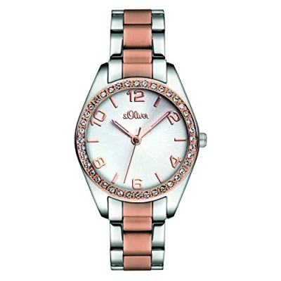 Afbeelding van S.Oliver Time Dames Kwartshorloge met Roestvrij Stalen Armband SO 2774 MQ