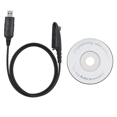 Afbeelding van USB programmeerkabel, frequenties vermelding van de programmeerkabel voor HT1250 PRO5150 GP328 GP340 MTX450 Walkie Talkie