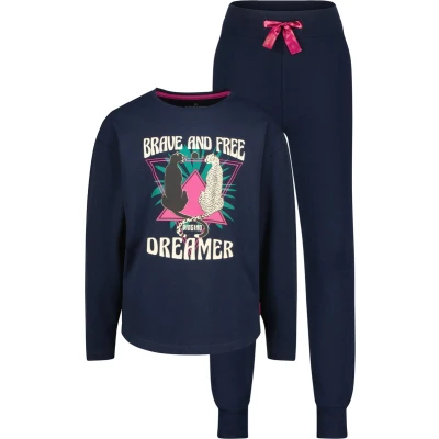 Afbeelding van Vingino pyjama Wayra met printopdruk donkerblauw