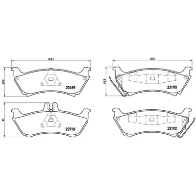 Afbeelding van Brembo Remblokset P 50 044