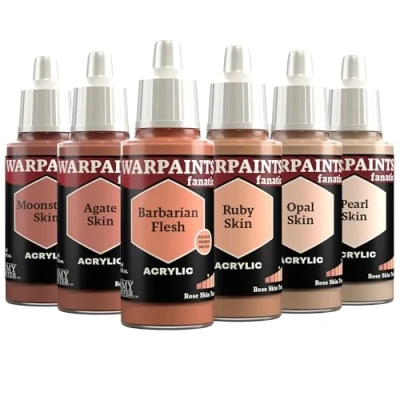 Afbeelding van The Army Painter, Warpaints Fanatic Flexible Triad: Rose Skin Tones, 6 x 18 ml Acrylverf, Miniatuur Hobby Schilderen, Kwaliteitsverf voor Wargaming