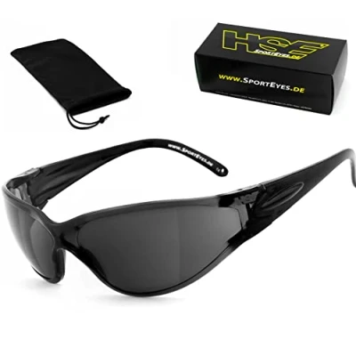 Afbeelding van HSE SportEyes® anti condens, winddicht, HLT® kunststof veiligheidsglas volgens DIN EN 166 sportbril, fietsbril, zonnebril bril: 231
