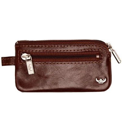 Afbeelding van Golden Head Sleutelgeval Portemonnee Colorado Classic Zipped Key Case Tabacco Bruine
