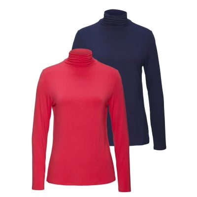 Afbeelding van Lascana Shirt met staande kraag van zachte viscose stretch viscosekwaliteit (Set 2)
