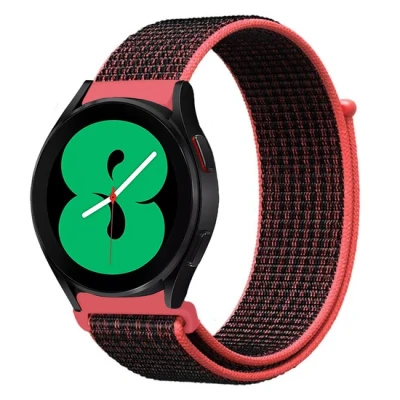 Afbeelding van Garmin Forerunner 255 Sport Loop nylon bandje Roze/zwart