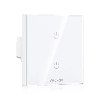 Afbeelding van Alexa Smart Light Switch, Maxcio Wlan Switch 2 Way, Kompatibel med Alexa, Google Home, APP fjärrkontroll, timerfunktion och överbelastningsskydd, neutral ledare krävs