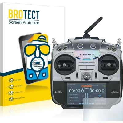 Afbeelding van BROTECT (2 Stuks) Antireflecterende Beschermfolie voor Robbe Futaba T18SZ Anti Glare Screen Protector, Mat, Ontspiegelend