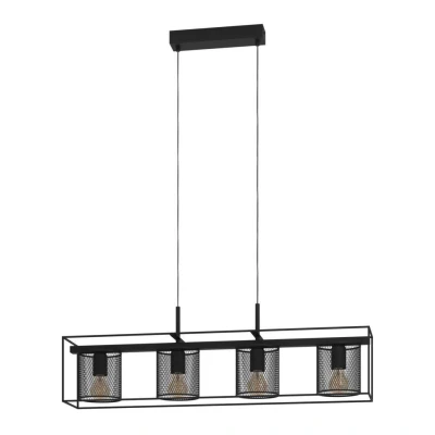Afbeelding van EGLOÂ CatterickÂ HanglampÂ Â E27Â 91Â cmÂ Zwart
