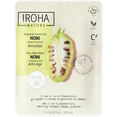 Afbeelding van Iroha Nature Anti aging gezichtsmasker met non i en hyaluronzuur