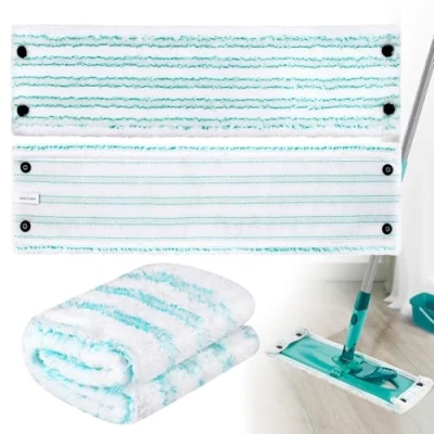 Afbeelding van Set van 3 vloerwissers, vervangende overtrek, compatibel met Leifheit Combi/Clean Twist M Micro Duo mop, microvezel wisserovertrekset, geschikt voor wasmachines, vloerwisserovertrek alle soorten