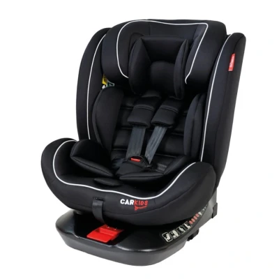 Afbeelding van Carkids I Size Autostoeltje Darcy 360 Draaibaar 40 150cm Isofix Zwart/Wit
