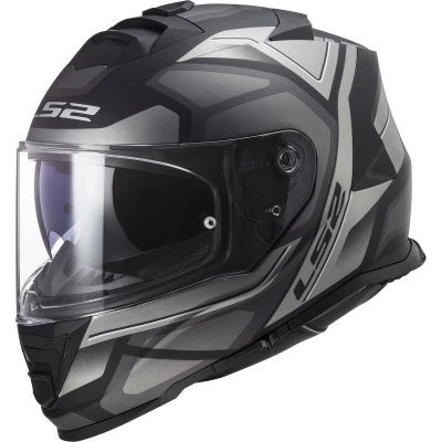 Afbeelding van LS2 FF800 Storm II Faster Helm, zwart grijs zilver, afmeting S voor man