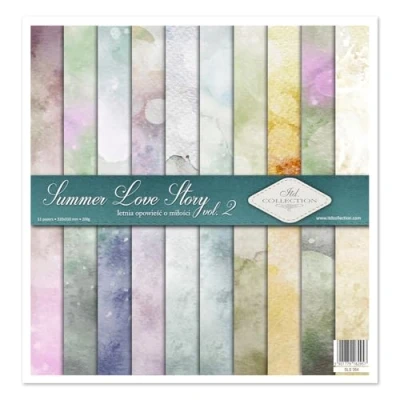 Afbeelding van ITD Collection Scrapbooking Paper Set Papier 12 x inch, 310 320 mm, Decoratief 30 g/m² Scrapbook (SLS 064 Summer Love Story 2)