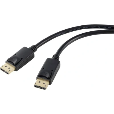 Afbeelding van Renkforce RF 5245270 DisplayPort kabel Aansluitkabel stekker, stekker 5.00 m Zwart 4K UHD
