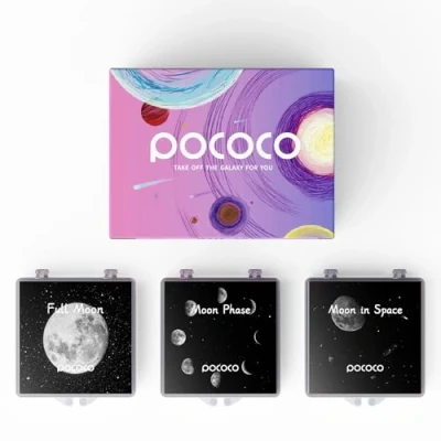Afbeelding van Realistic Discs Moon for POCOCO Galaxy Lite Star Projector Home Planetarium, 5k Ultra HD, 3 Pieces (Moon without Projector)