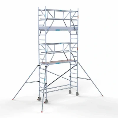 Afbeelding van Rolsteiger 0.75x2.50x6.20m lichtgewicht platformen incl. dubbele voorloopleuningen