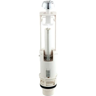 Afbeelding van Edouard Rousseau Spoelknop met dubbele doorstroming (3L/6L) Spoelmechanisme voor zichtbaar toiletreservoir NF standaard Chroom