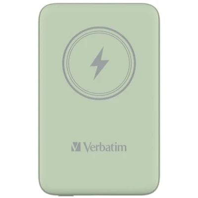 Afbeelding van Verbatim Charge &#039;n&#039; Go Magnetische Draadloze Power Bank 10000mAh Groen