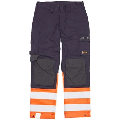 Afbeelding van Blaklader Multinorm inherent werkbroek 1488 1513 Marineblauw/Oranje C58