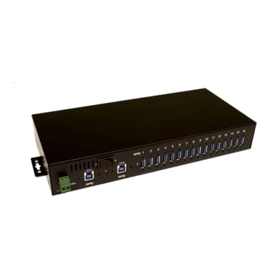 Afbeelding van Exsys 1116hmvs (USB B, 16 Havens), Docking station + USB hub, Zwart