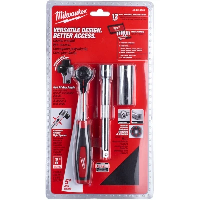 Afbeelding van Milwaukee Accessoires Tradesman 3/8&quot; Dopsleutel Set 12pcs 48229001