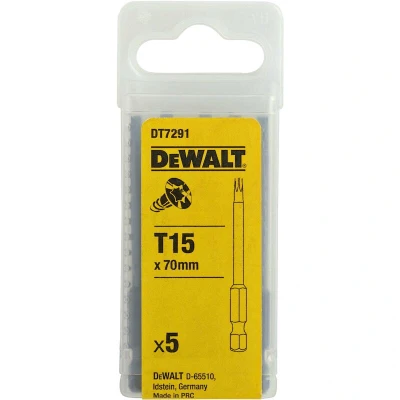 Afbeelding van DeWalt Accessoires 70mm schroefbit voor Torx schroeven T15 DT7291 QZ