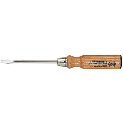 Afbeelding van Wiha Houten schroevendraaier sleufkop (00151) 4,5 mm x 90