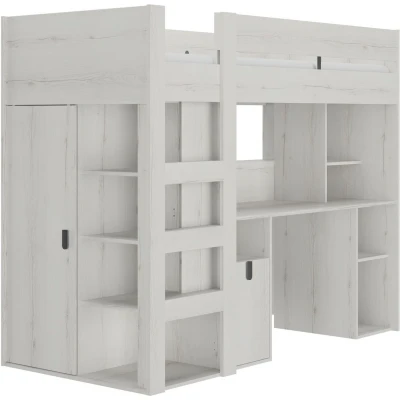 Afbeelding van Gautier Hoogslaper Lugano Bleek Eik 169,00cm x 99,00cm 205,00cm