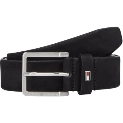 Afbeelding van Tommy Hilfiger Heren OLIVER NUBUCK 3.5 AM0AM13377 vaste riem, Zwart (zwart), 95, 95