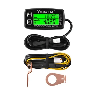 Afbeelding van Yooreal Motor Temperatuurmeter,TEMP meter,Gebruiker Shutdown Toerenteller Voor Scooter Sneeuwscooter Mini Fiets Motorfiets Grasmaaier Generator Dump Truck
