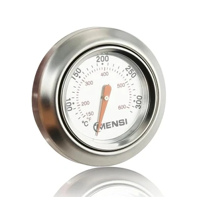 Afbeelding van Hicello BBQ Barbecue reserveonderdelen houtskoolgrill pit hout rookoven temperatuurweergave thermometer voor Weber Traveller Grills
