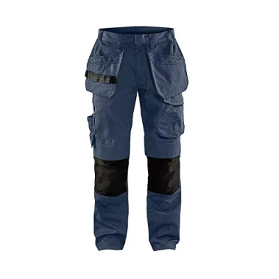 Afbeelding van Blaklader Service werkbroek met stretch en spijkerzakken 1496 1330 Donker marineblauw/Zwart D100
