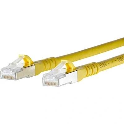 Afbeelding van METZ CONNECT 1308452077 E networking cable Yellow 2 m Cat6a S/FTP (S STP)