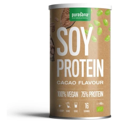 Afbeelding van Purasana Vegan Soy Protein Cacao 400g