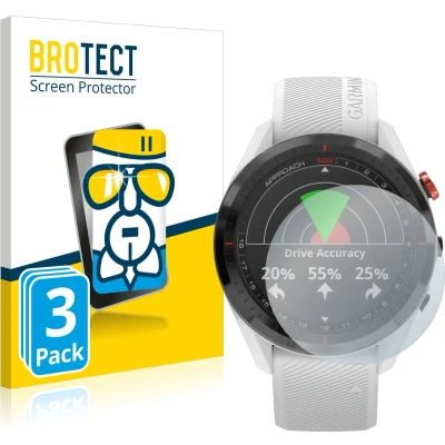 Afbeelding van BROTECT Screenprotector voor Garmin Approach S62 Folie Beschermfolie Beschermglas transparant (3 Stuks)