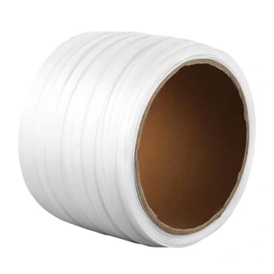 Afbeelding van VEVOR Verpakking geweven koord omsnoeringsrol, 660 &#039;Lengte x 1/2 &quot;Breedte 0,035 &quot;Dikte, 1050 Lbs Breeksterkte, Heavy Duty Banding Pallet Strap Coil, Draagbare Sterke Riemen, Wit