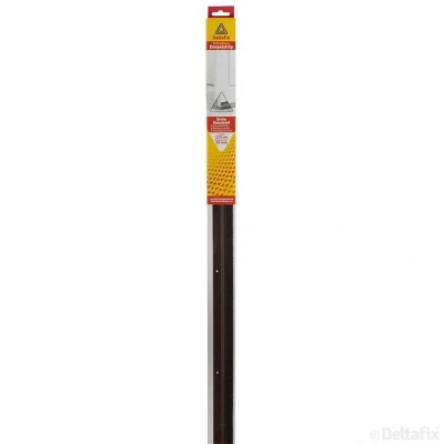 Afbeelding van Deltafix dorpelstrip met borstel schroefbaar bruin kunststof 1.10m x 40 mm 20