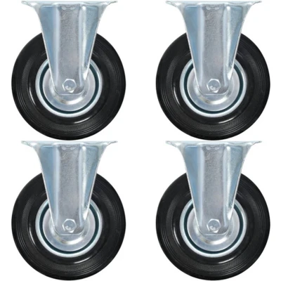 Afbeelding van vidaXL Vaste wielen 4 st 125 mm