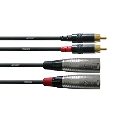 Afbeelding van Cordial 1,5 m REAN XLR male/cinch adapterkabel