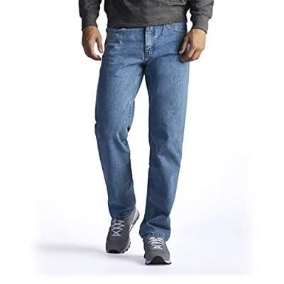 Afbeelding van Lee Jeans voor heren met rechte pijpen, normale pasvorm, Light Stone, 34W / 34L