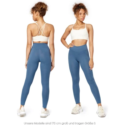 Afbeelding van Bellivalini Legging, Dames, Maat: Small, Dark blue denim