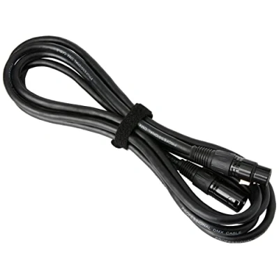 Afbeelding van Pulse PLS00412 DMX Lead, 5 pins XLR Mannelijk naar Vrouwelijk, 2 paar+scherm, 3m, Zwart
