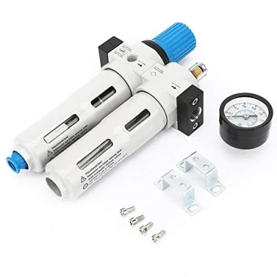 Afbeelding van G1/4 `` Filter Drukregelaar Vochtvanger Tool Luchtfilter Regulator Combinatie Lubricator voor Compressor Air Tools