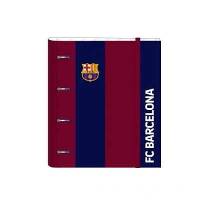 Afbeelding van F.C. BARCELONA map met 4 ringen, 35 cm, 100 A4 vellen, ideaal voor kinderen van verschillende leeftijden, comfortabel en veelzijdig, kwaliteit duurzaamheid, 27 x 3,5 32