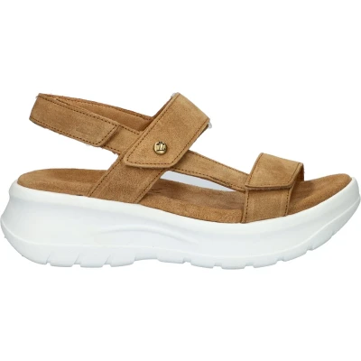 Afbeelding van Panama Jack NOOR B Sandalen met plateauzool, Dames, Maat: 37, Cuero bark Leer/ synthetisch