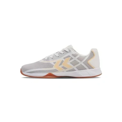 Afbeelding van Hummel ROOT Elite Handbalschoenen, Dames, Maat: 42.5, White orange Kunststof/ textiel
