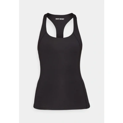 Afbeelding van DKNY Balance Compression Racerback TANK Built IN BRA Top, Dames, Maat: XS, Black