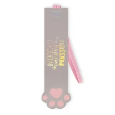 Afbeelding van Legami Bladwijzer met elastiek, van FSC gecertificeerd papier, motief Kitty Paw, houdt Sengo en boek gesloten, 4,7 x 17,5 cm